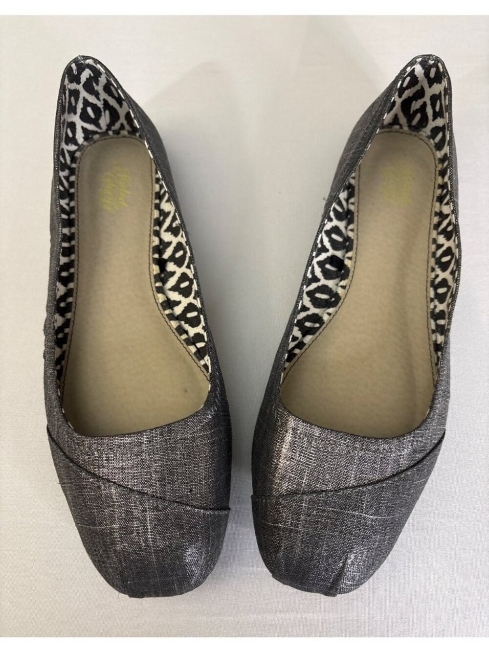 Faded Glory Women's Flats Shimmery Ballet Size 9 Slip-On Shoes Leopard Print - Picture 3 of 9